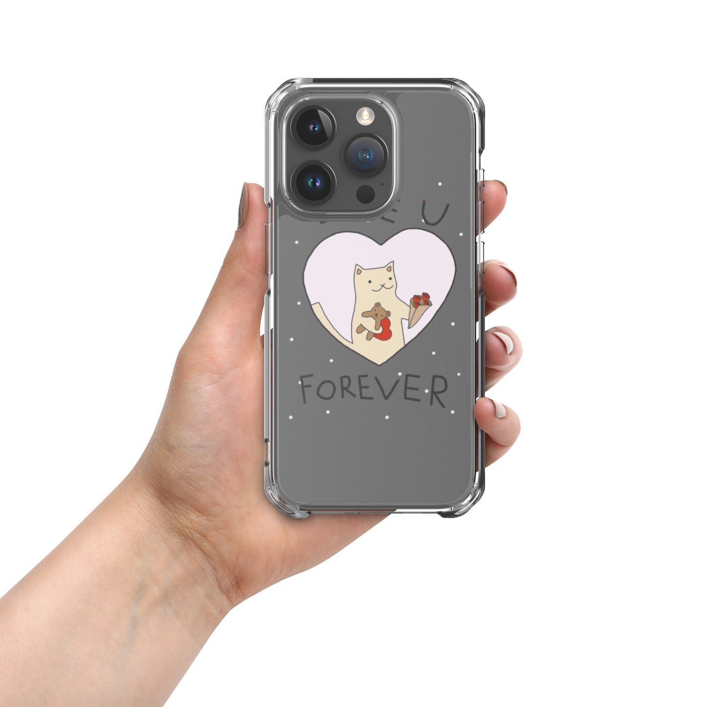 Love U Forever Clear Case for iPhone®