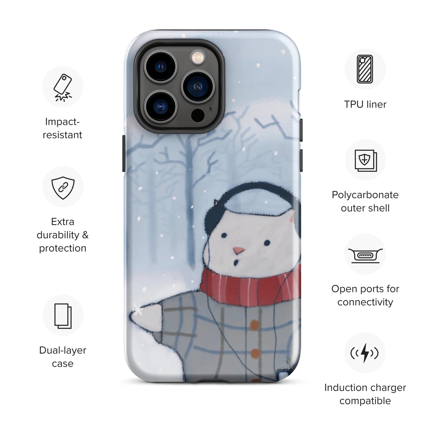 Winter Theme Tough Case for iPhone®