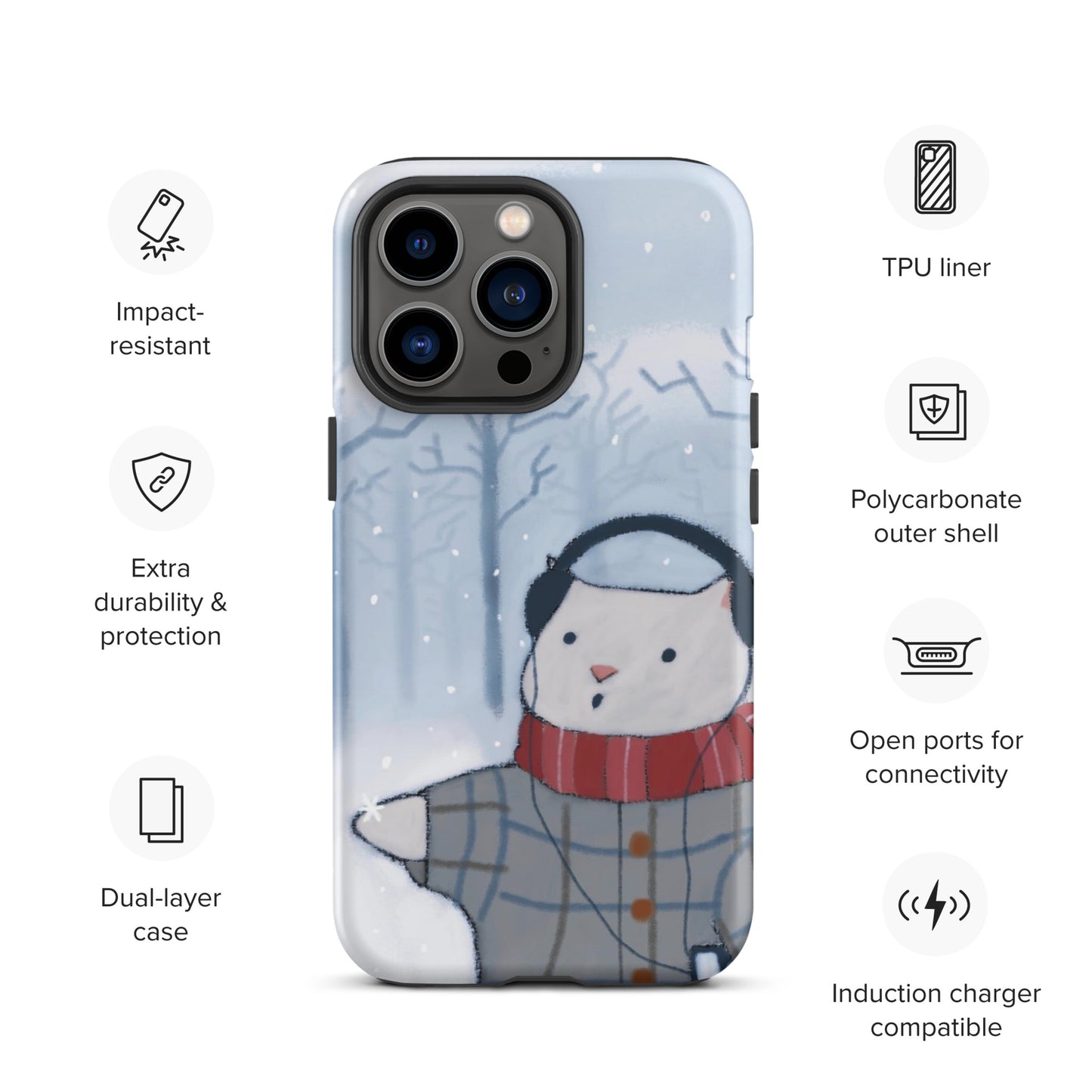 Winter Theme Tough Case for iPhone®