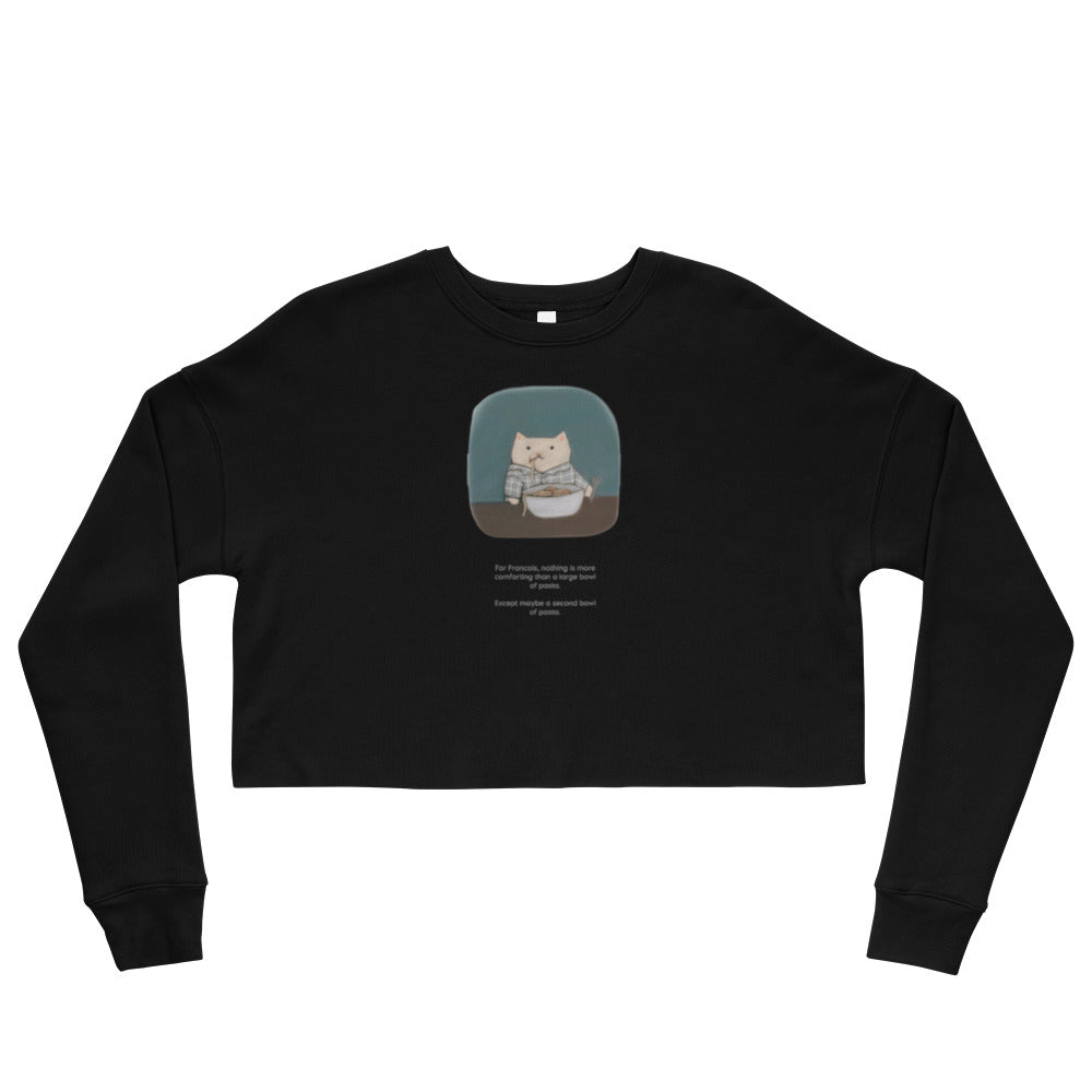 Francois Eats Carbs Crop Sweatshirt