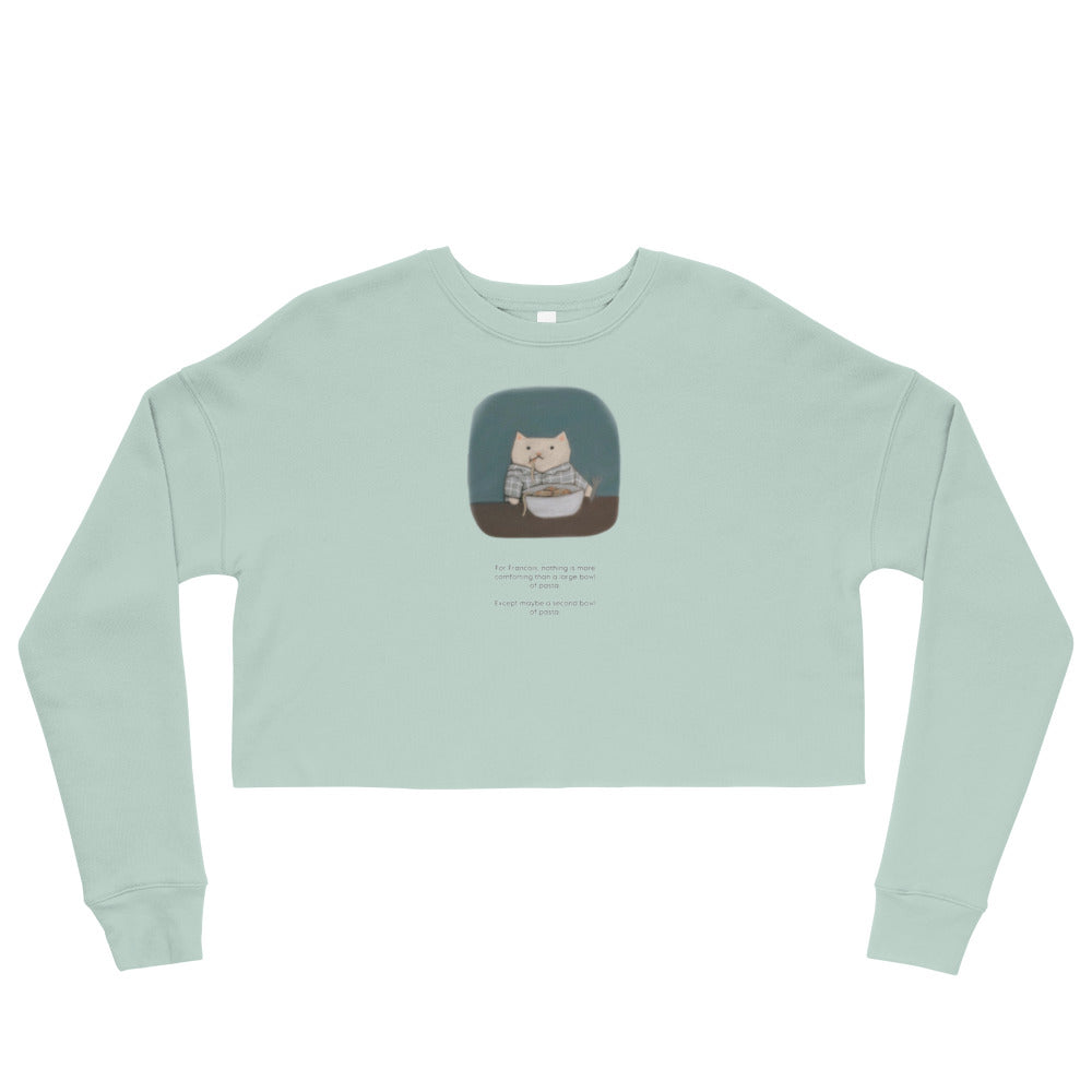 Francois Eats Carbs Crop Sweatshirt