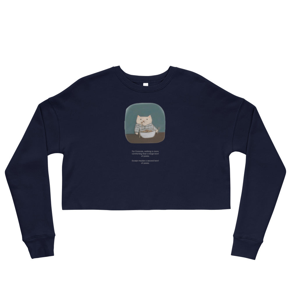 Francois Eats Carbs Crop Sweatshirt