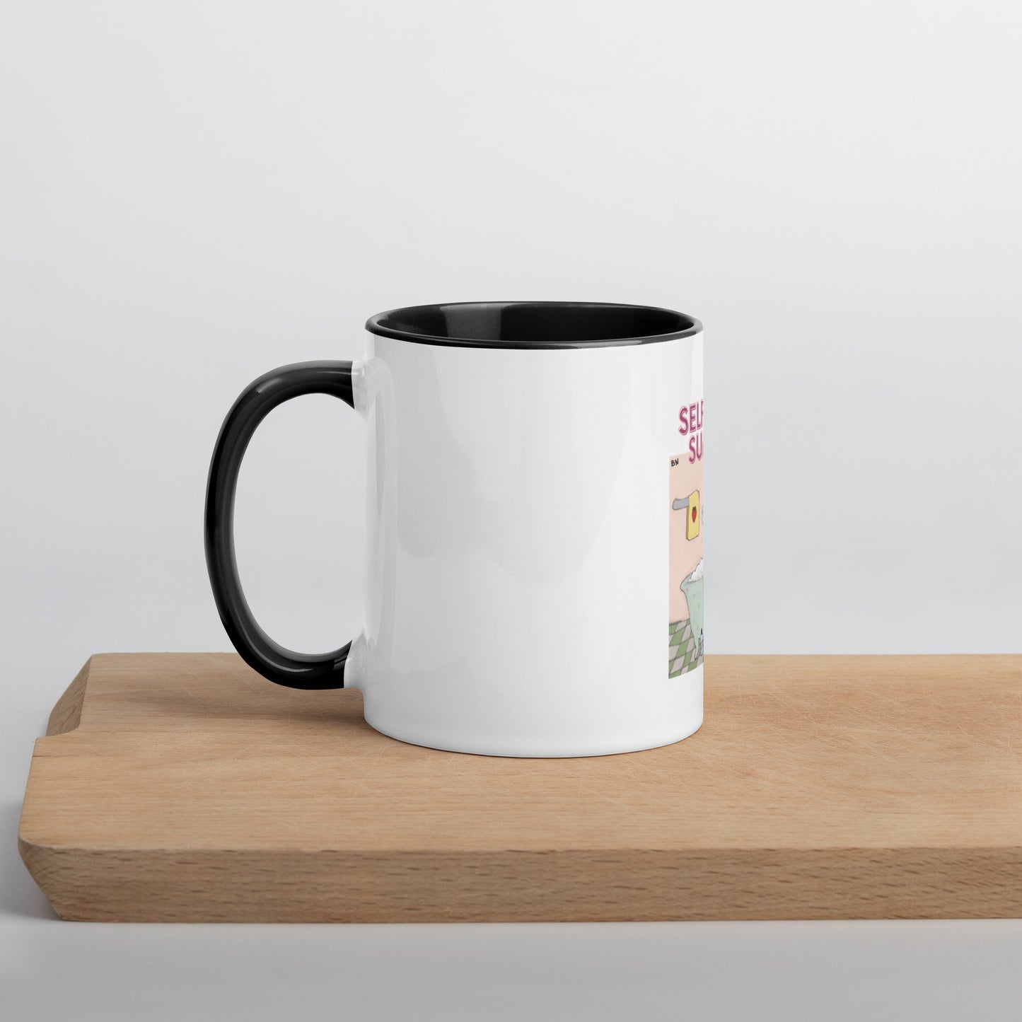 Moonflower Self-Care Sunday Strawberry Cat Mug