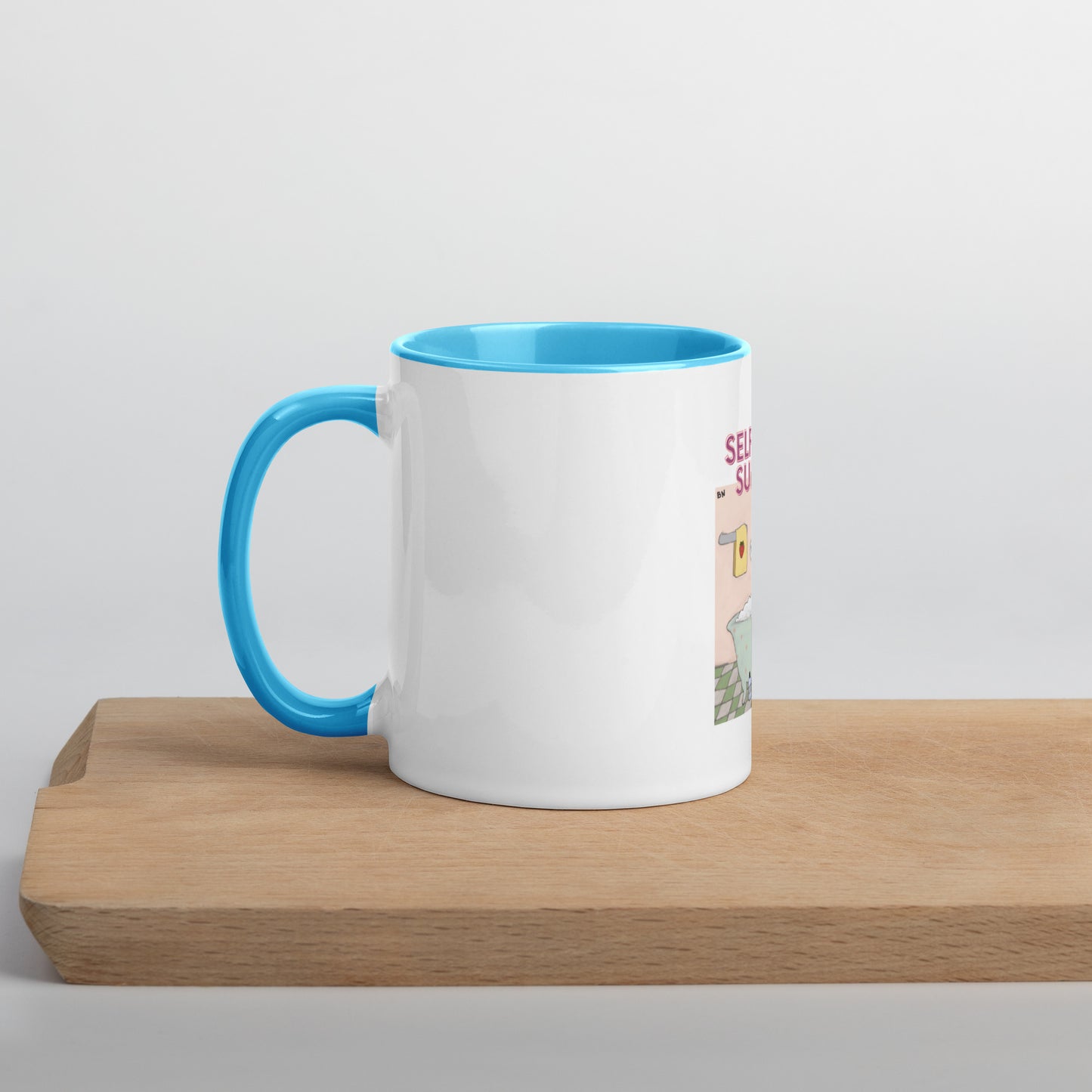 Moonflower Self-Care Sunday Strawberry Cat Mug