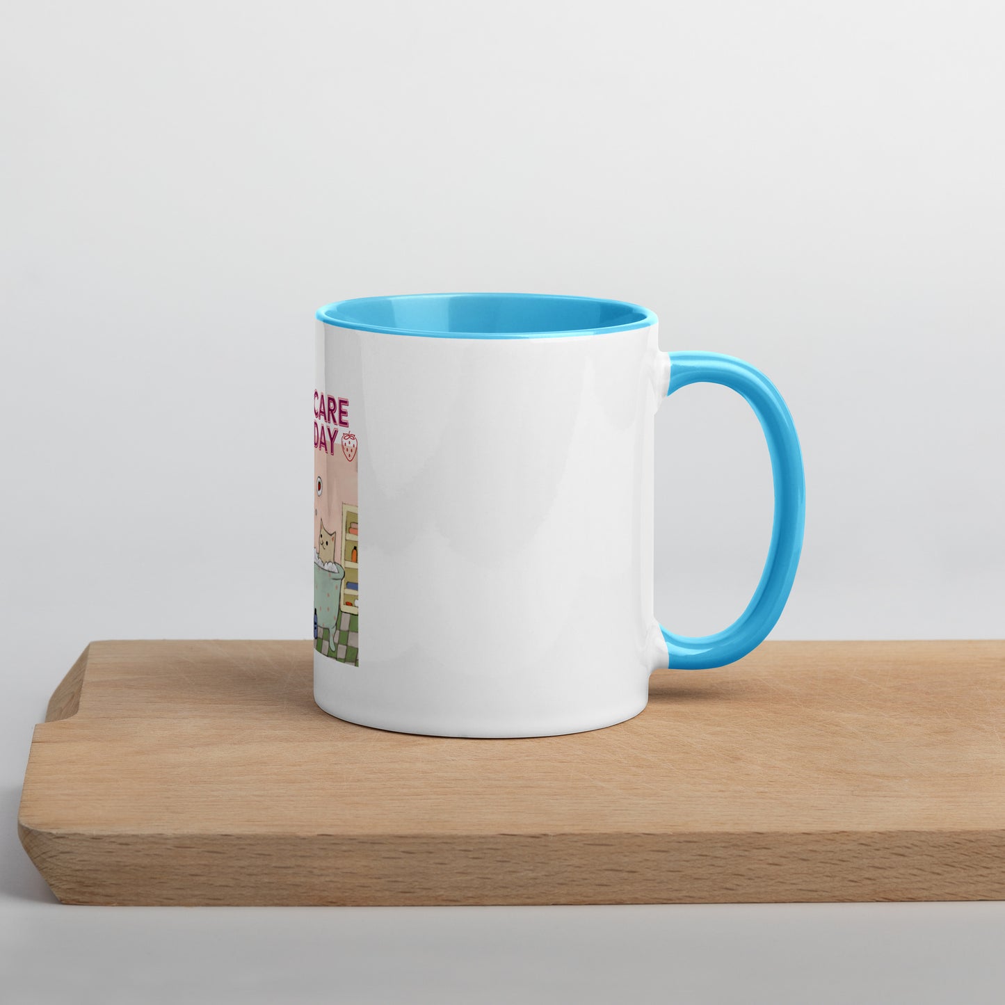 Moonflower Self-Care Sunday Strawberry Cat Mug