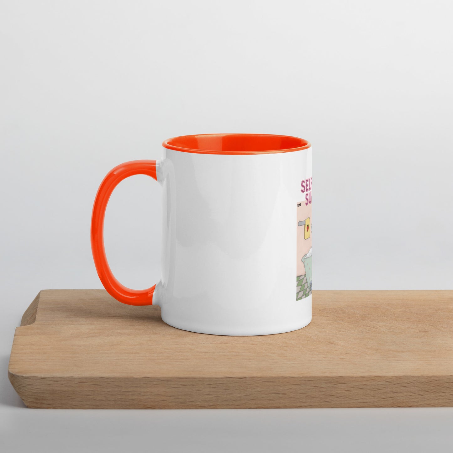 Moonflower Self-Care Sunday Strawberry Cat Mug
