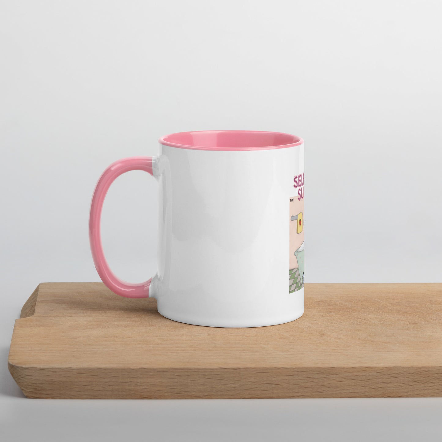 Moonflower Self-Care Sunday Strawberry Cat Mug