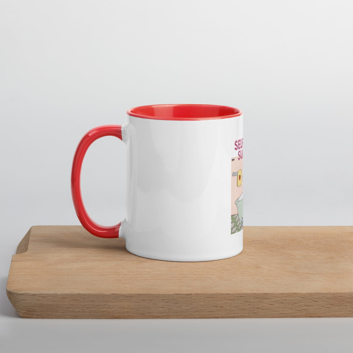 Moonflower Self-Care Sunday Strawberry Cat Mug