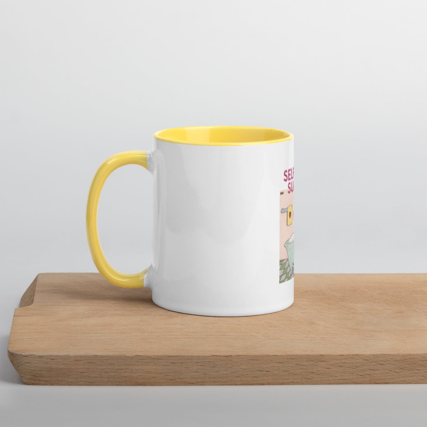Moonflower Self-Care Sunday Strawberry Cat Mug