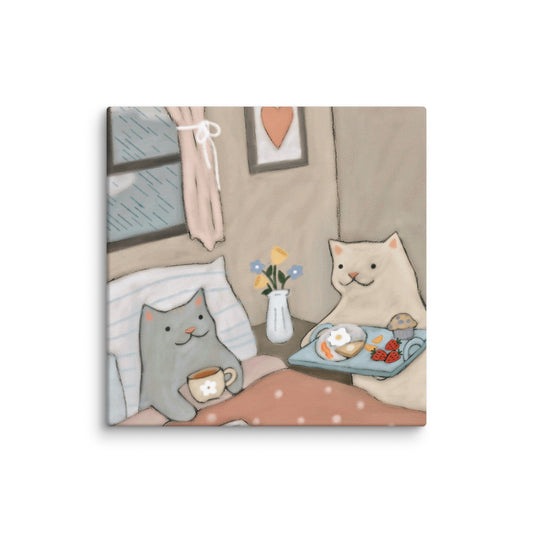 Breakfast in Bed Canvas