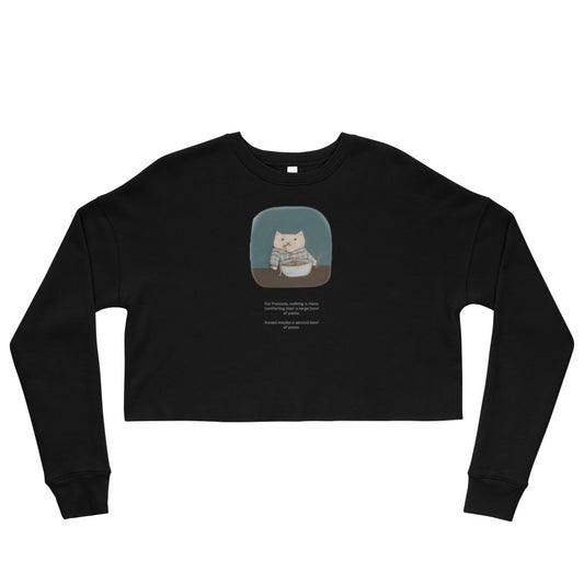 Francois Eats Carbs Crop Sweatshirt