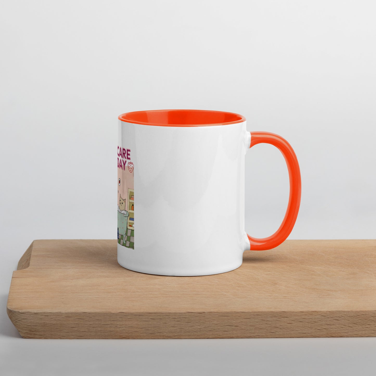 Moonflower Self-Care Sunday Strawberry Cat Mug